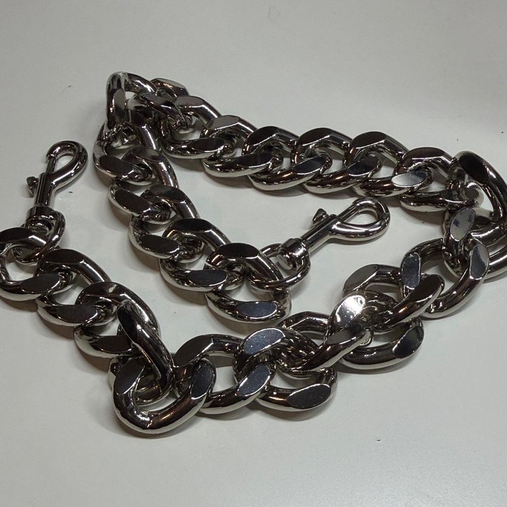 Chunky Silver Chain Strap